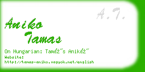 aniko tamas business card